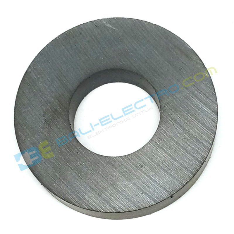Jual Magnet Bulat Hitam Lubang 45x8mm di Denpasar Bali