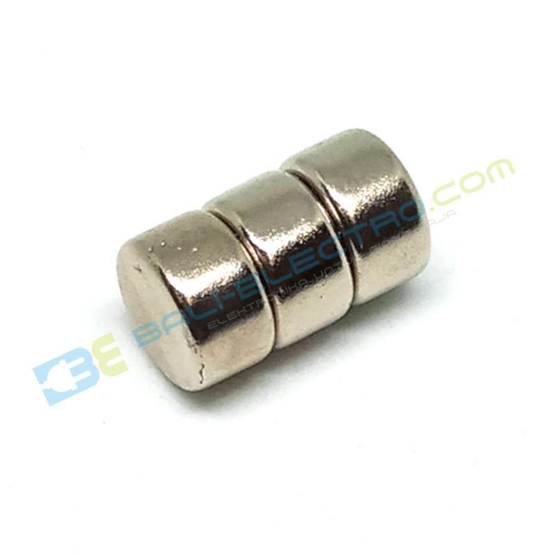 Jual Magnet Neodymium Bulat 10x6mm di Denpasar Bali