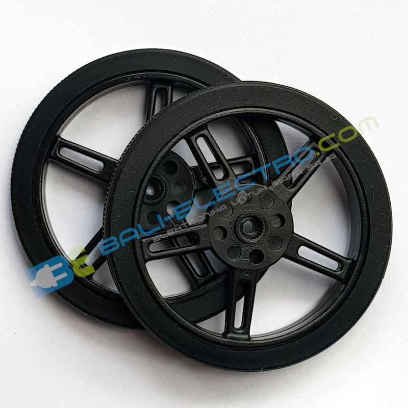 Jual Roda Silikon Robot Mobil Pintar SG90 20T di Denpasar Bali