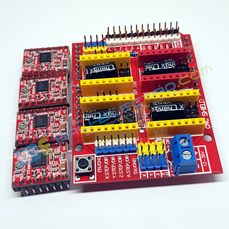 Jual Shield CNC V3 + Driver A4988 di Denpasar Bali