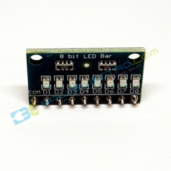 Jual Modul Indikator LED 3.3v-5v 8Bit  Merah di Denpasar Bali