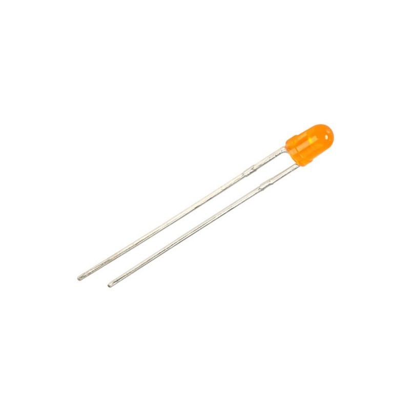 Jual LED Oranye 3mm x10 di Denpasar Bali